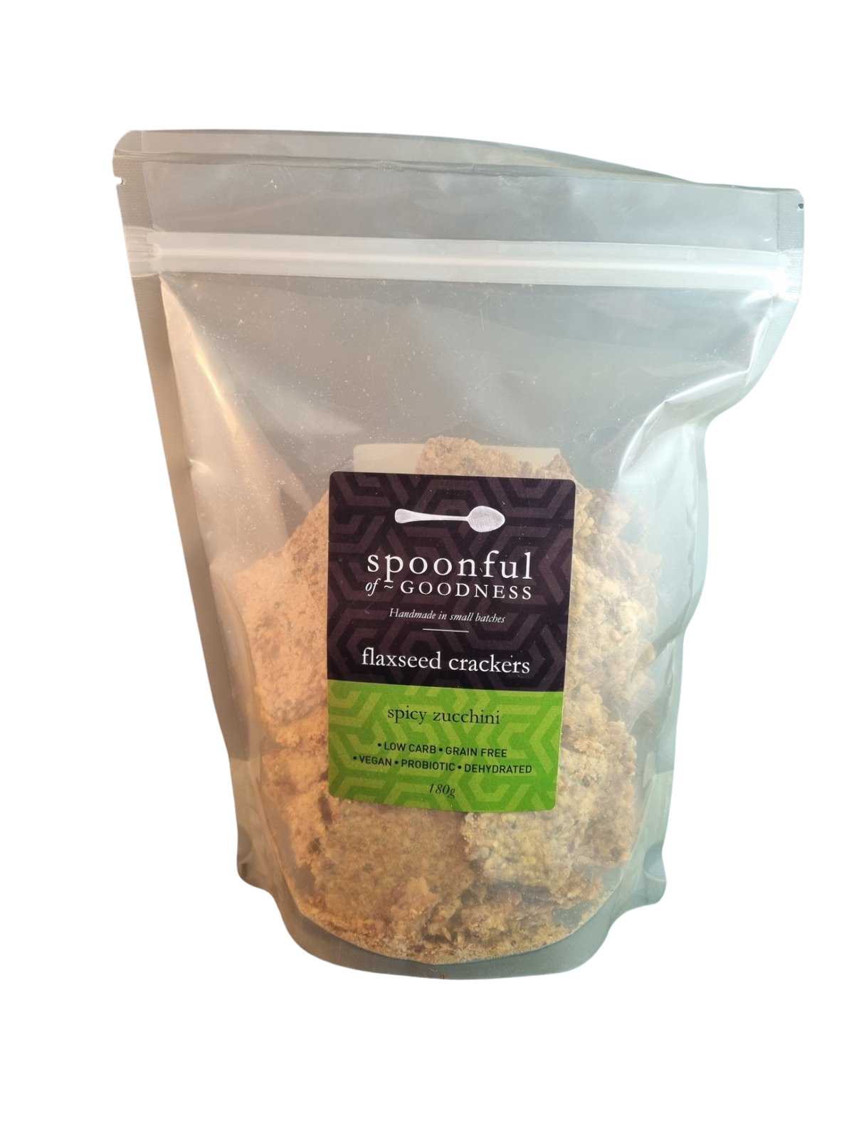Zucchini Flaxseed Crackers, 180g image 0